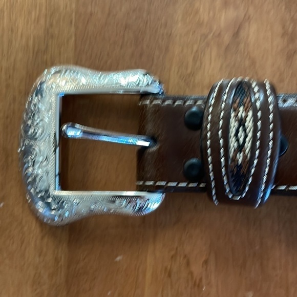 NOCONA NWOT Genuine Leather Western Belt Size 38 main image 11